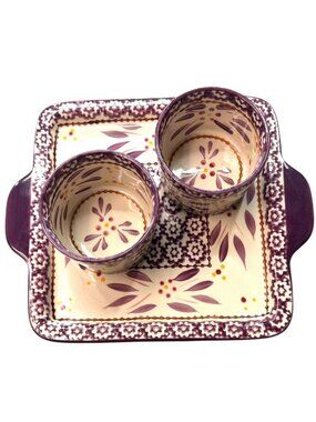 Temptations Old World Eggplant Plum 3 Pc Set